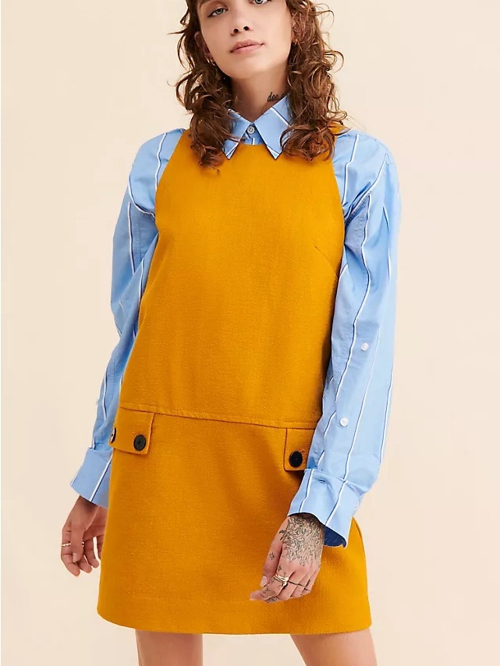 Maeve Crewneck Mini Shift Dress